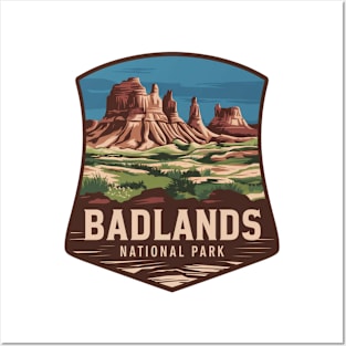 Badlands National Park Emblem Posters and Art